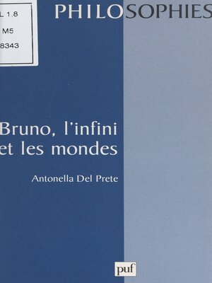 cover image of Bruno, l'infini et les mondes